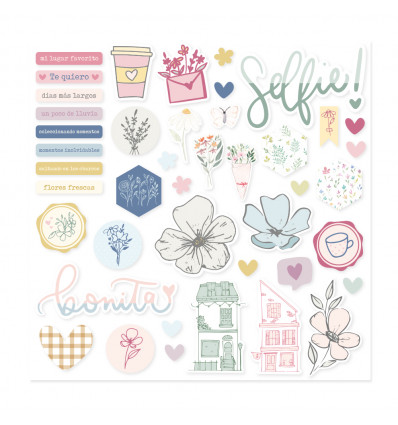 Pegatinas Chipboard