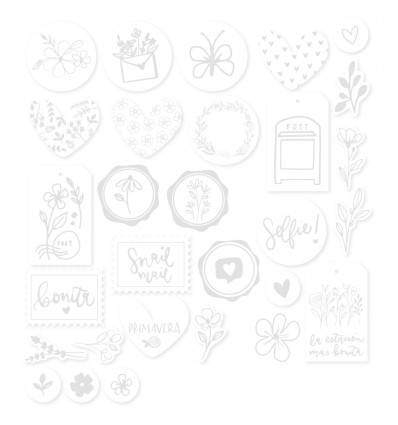Die cuts acuarela