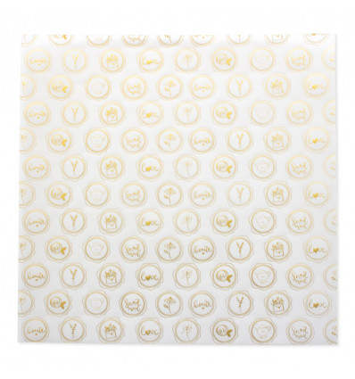 Vellum 12x12 Lacres foil dorado