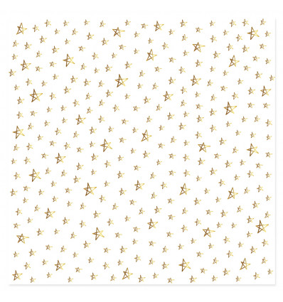 Vellum 12"x12" Estrellas foil Diciembre de Mintopía