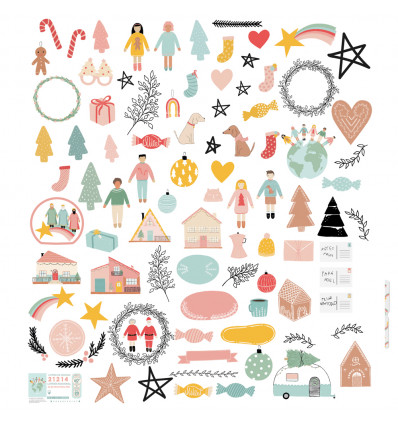 Die cuts ilustraciones Diciembre de Mintopía