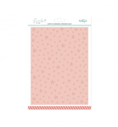 Carpeta de embossing 6"x8" Mintopía Diciembre Estrellas
