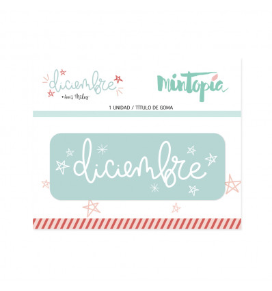 Título de goma Diciembre Mint Diciembre de Mintopía