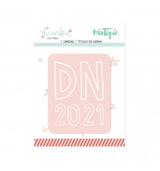Título de goma DN 2021 Rosa Diciembre de Mintopía