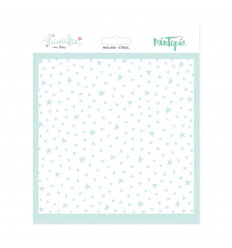 Máscara 6"x6" Estrellas Diciembre de Mintopía