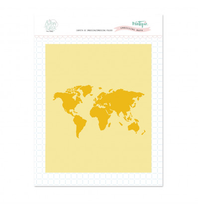 Carpeta embossing mapa Aventura de Mintopia