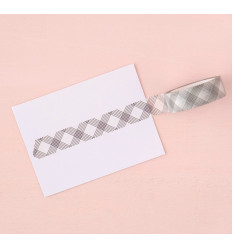 Washi Tape Rayas blancas y negras