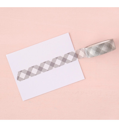 Washi Tape Rayas blancas y negras