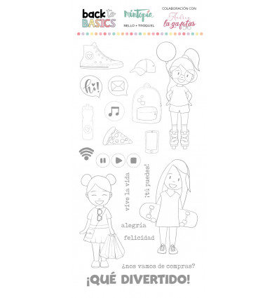 Sello Cosas de chicas Back to Basics
