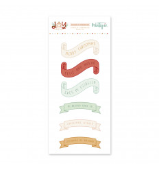 Sellos y troqueles coordinados Set banners JOY