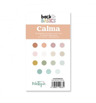 Pad papeles 15 x 7,5 cm Calma Black To Basics