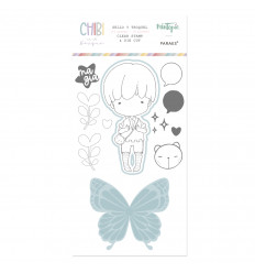 Sello + troquel Chibi en el Bosque Hada 2