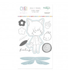 Sello + troquel Chibi en el Bosque Hada 3