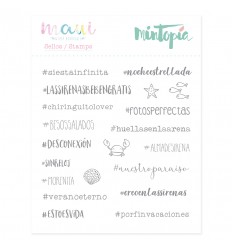 Sello Hashtags de sirena (3 unidades)