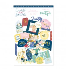 Die cuts frases con foil Cuento de invierno (5 unidades)