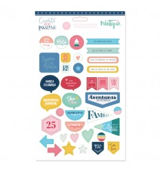 Pegatinas de chipboard Cuento de invierno (5 unidades)