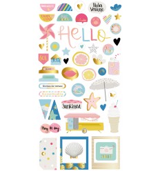 Pegatinas chipboard Summer Stories